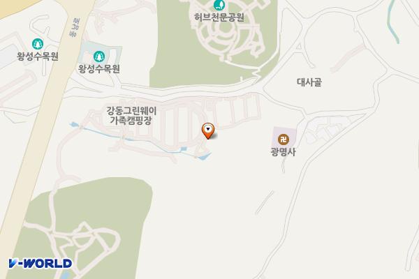 강동그린웨이가족캠핑장 화장실 위치 지도 — 서울특별시 강동구 천호대로206길 87