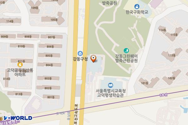 온조대왕문화체육관 화장실 위치 지도 — 서울특별시  강동구 고덕로 285