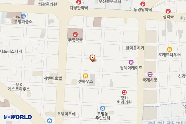 부평깡통시장 위치 지도 — 부산광역시 중구 중구로43번길 31-1