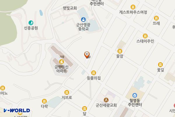 해신동 2 위치 지도 — 전북특별자치도 군산시 구영1길 51 (금동 )