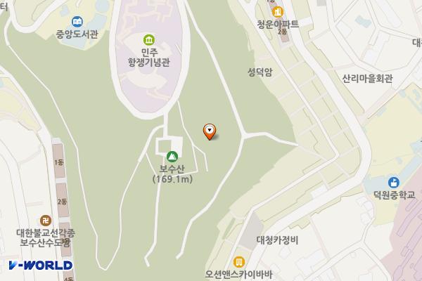 중앙공원 산책로 위치 지도 — 부산광역시 중구 망양로355번길 6-13