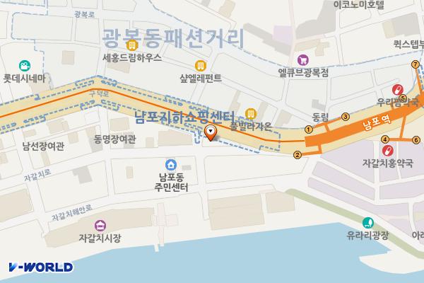 부산 종합관광안내소 위치 지도 — 부산광역시 중구 구덕로 31