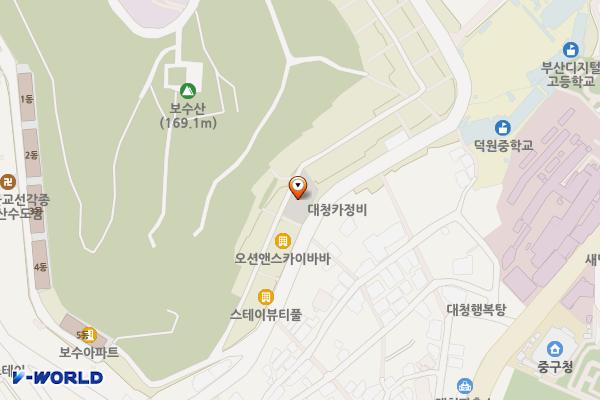 대청공영주차장 위치 지도 — 부산광역시 중구 망양로 333
