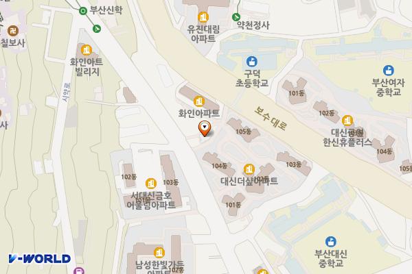 서대신4동주민센터 위치 지도 — 부산광역시 서구 꽃마을로 58, 서대신4동주민센터 (서대신동3가)