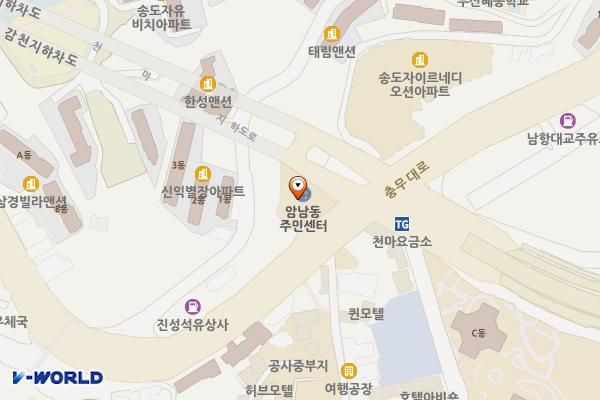 암남동 주민센터 위치 지도 — 부산광역시 서구 충무대로 83