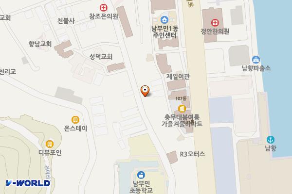 남부민1동 주민복합커뮤니티센터 위치 지도 — 부산광역시 서구 천마로 176 (남부민동)