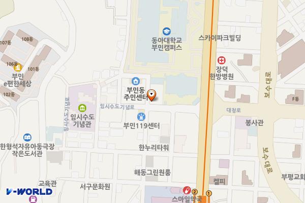 부민동주민센터 위치 지도 — 부산광역시 서구 임시수도기념로 22-11, 부민동주민센터 (부민동3가)