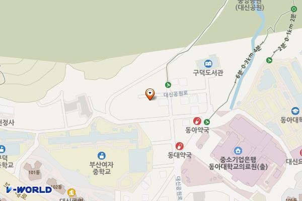 대신공원 매점 옆 위치 지도 — 부산광역시 서구 대신공원로 37-23 (서대신동3가)