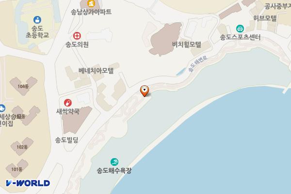 임해행정봉사실 위치 지도 — 부산광역시 서구 송도해변로 100
