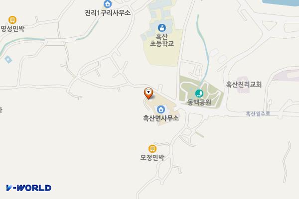 흑산면사무소 위치 지도 — 전남광주통합특별시 신안군 흑산면 진리 314-1번지