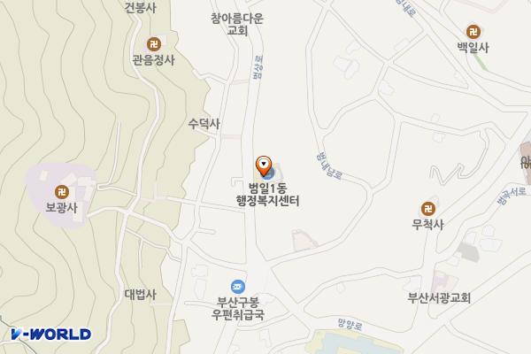 범일1동 행정복지센터 1층 위치 지도 — 부산광역시 동구 범상로 12, 범일1동 행정복지센터(1층) (범일동)