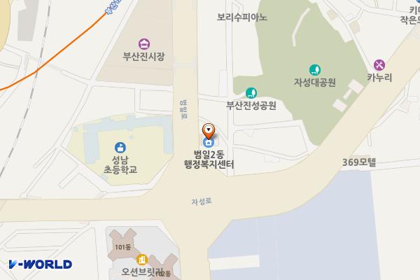 범일2동 행정복지센터 1층 위치 지도 — 부산광역시 동구 범일로 58, 범일2동 행정복지센터 (범일동)