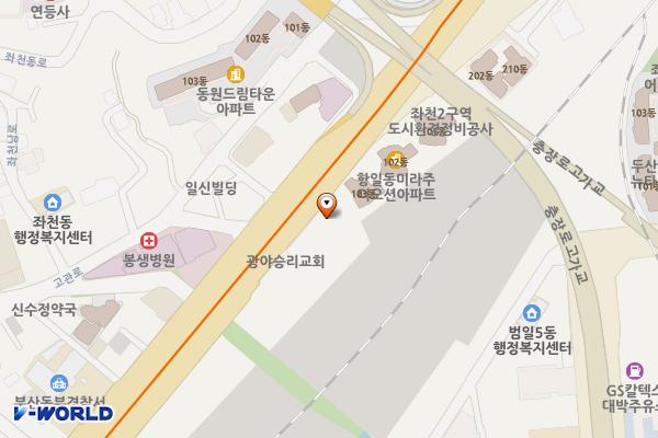 soil구도일 부산진주유소 위치 지도 — 부산광역시 동구 중앙대로 414, 부산진주유소 (좌천동)