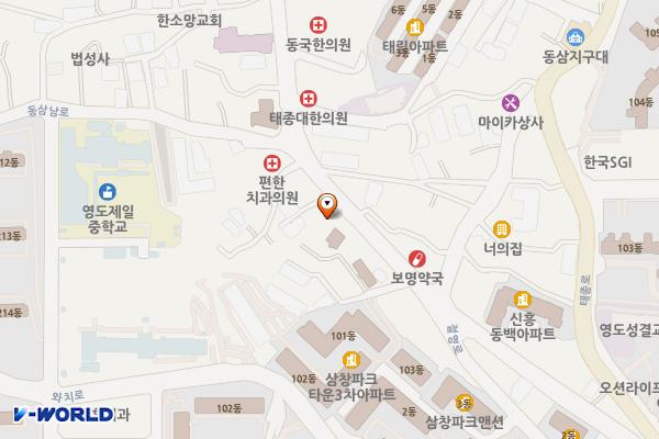 부산동삼동우체국 위치 지도 — 부산광역시 영도구 동삼로 37-1