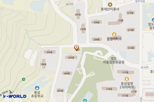 와치종합사회복지관 위치 지도 — 부산광역시 영도구 함지로79번길 76