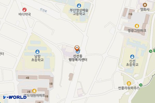 신선동행정복지센터 위치 지도 — 부산광역시 영도구 하나길 317 (신선동3가)