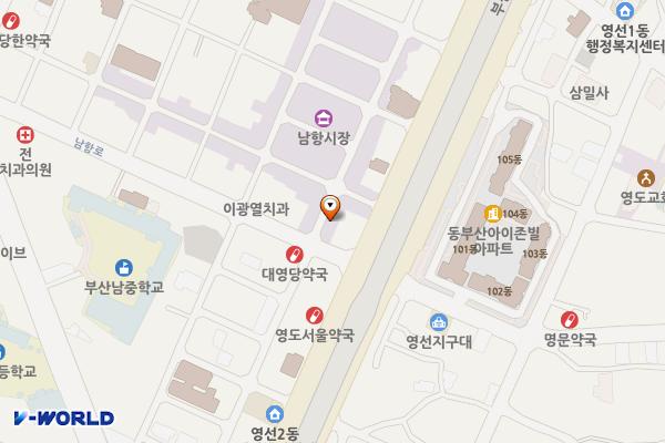NH농협은행 영도지점 위치 지도 — 부산광역시 영도구 남항로 49(영선동2가)