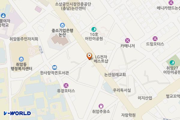 취암12 노상주차장 위치 지도 — 충청남도 논산시 취암동 562-32