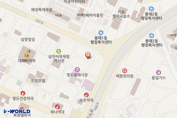 봉래시장 위치 지도 — 부산광역시 영도구 태종로105번길 40-13 (봉래동3가)