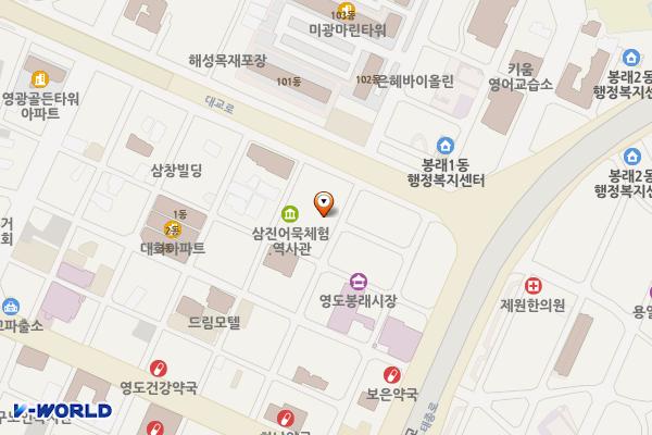 영도창업지원센터 위치 지도 — 부산광역시 영도구 태종로105번길 37-2 (봉래동2가)