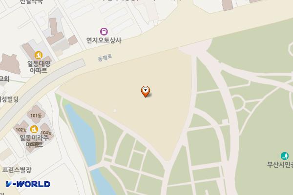 부산콘서트홀 지하1층 관객 화장실1 위치 지도 — 부산광역시 부산진구 동평로 250 (연지동)