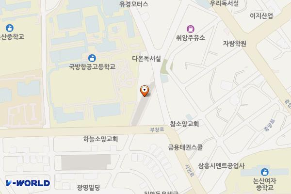 취암1 노외주차장 위치 지도 — 충청남도 논산시 취암동 545-2