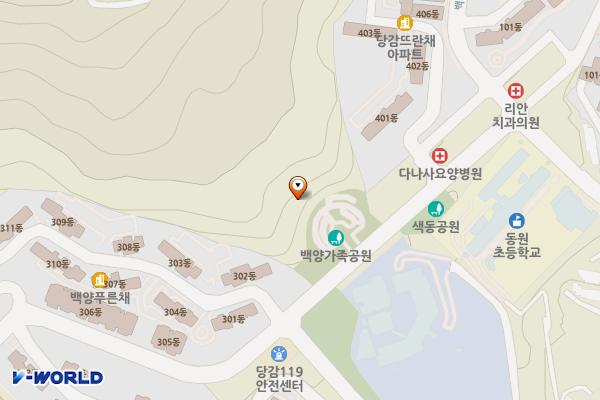 백양가족공원 위치 지도 — 부산광역시 부산진구 당감동 794-2