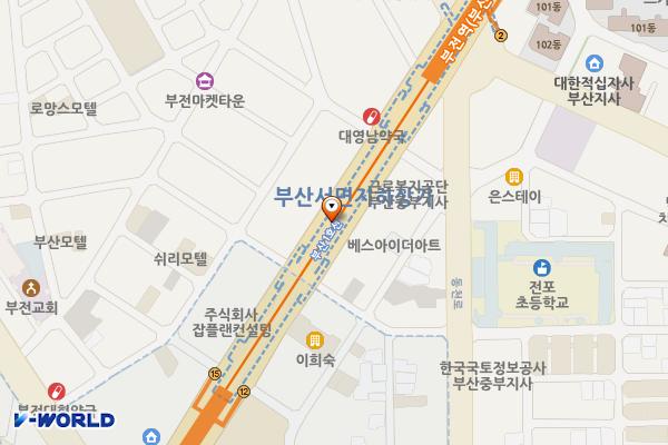 중부지하도상가 부전몰A 위치 지도 — 부산광역시 부산진구 중앙대로 지하737