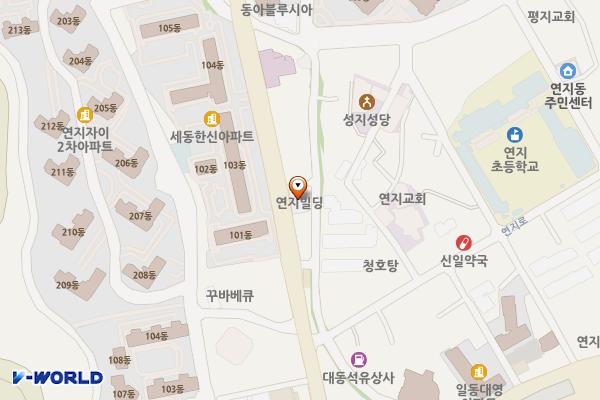 부산시설공단 본사 5층 위치 지도 — 부산광역시 부산진구 새싹로174(연지동)