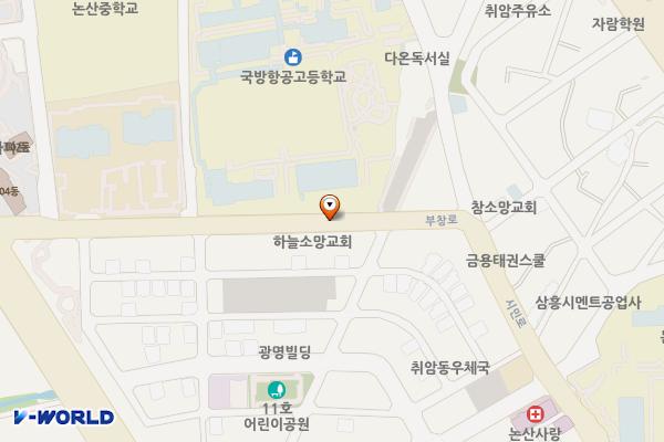 취암14 노상주차장 위치 지도 — 충청남도 논산시 취암동 1004