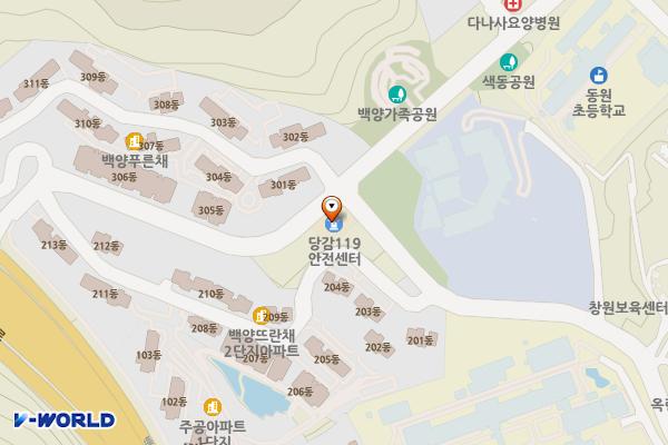당감119안전센터 위치 지도 — 부산광역시 부산진구 백양산로53번길 65, 당감119안전센터 (당감동)