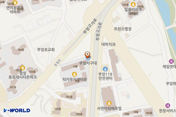 부암지구대 위치 지도 — 부산광역시 부산진구 신천대로 283