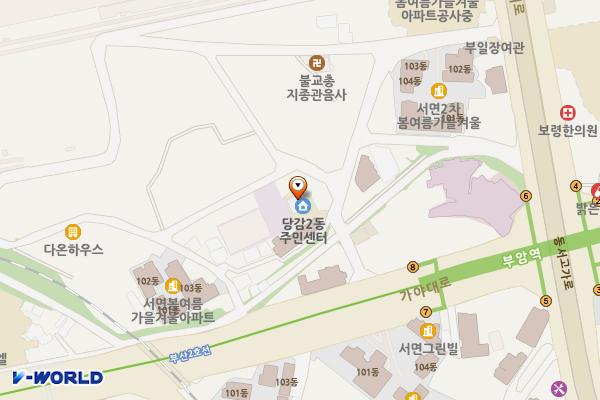 당감2동주민센터 위치 지도 — 부산광역시 부산진구 가야대로703번길 13, 당감2동주민센터 (당감동)
