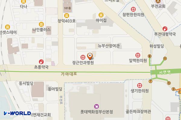 ABC메디칼센터 위치 지도 — 부산광역시 부산진구 가야대로 769, ABC메디칼센터 (부전동)