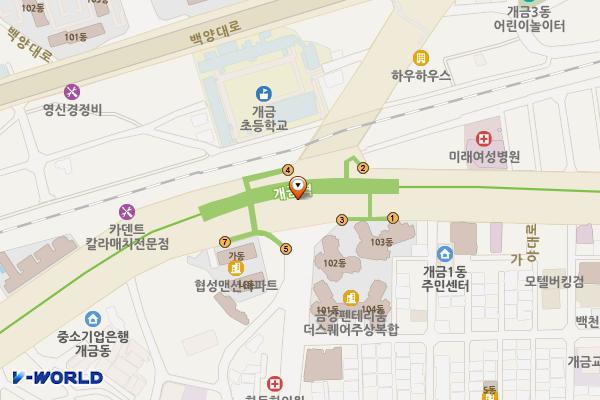 지하철 개금역(부산백병원) 위치 지도 — 부산광역시 부산진구 가야대로 지하 442