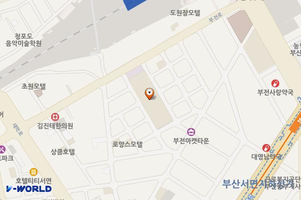 서면종합시장 위치 지도 — 부산광역시 부산진구 부전로162번길 28, 서면종합시장 (부전동)