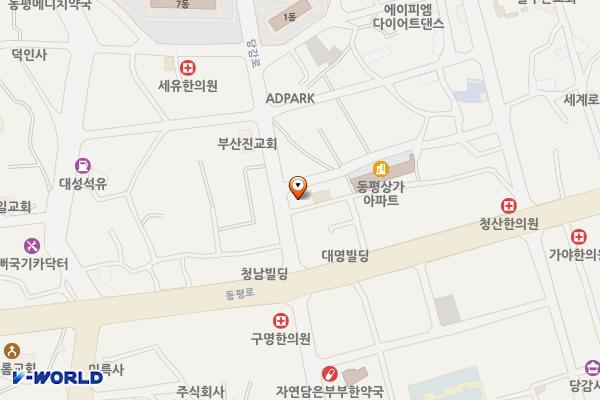 부산당감동우체국 위치 지도 — 부산광역시 부산진구 당감로 50-1