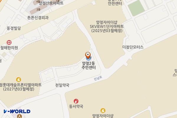 양정2동주민센터 위치 지도 — 부산광역시 부산진구 양정로15번길 26