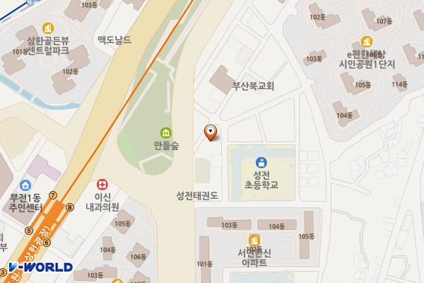 부산진구노인장애인복지관 위치 지도 — 부산광역시 부산진구 전포대로 300번길 6