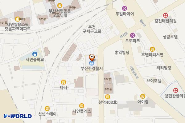 부산진경찰서 위치 지도 — 부산광역시 부산진구부전로 111번길 6
