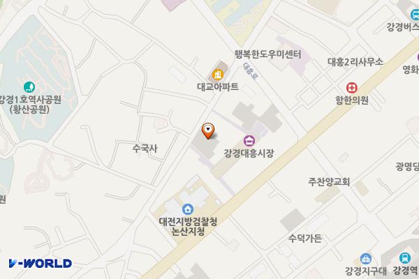 강경 대흥시장2 주차장 위치 지도 — 충청남도 논산시 강경읍 대흥리 52-9