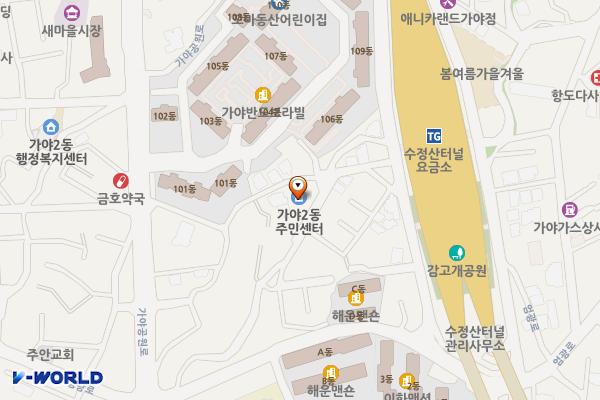 가야2동주민센터 위치 지도 — 부산광역시 부산진구 엄광로147번길 37
