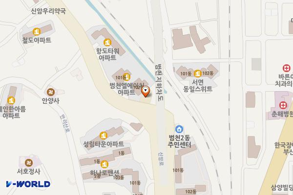 서면지구대 위치 지도 — 부산광역시 부산진구 신암로 56
