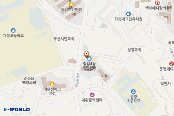 당감4동주민센터 위치 지도 — 부산광역시 부산진구 백양순환로 40(당감동)