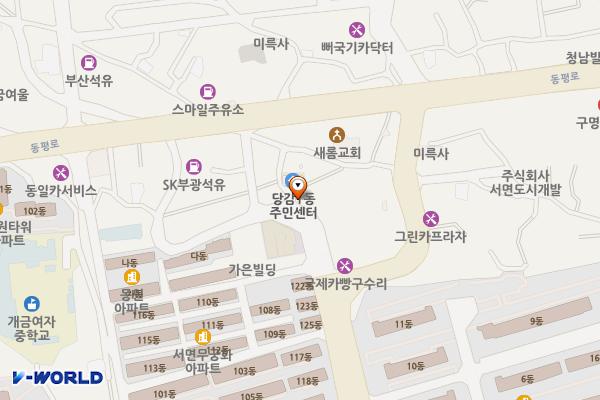 당감1동주민센터 위치 지도 — 부산광역시 부산진구 동평로44번길 49-6, 당감1동주민센터 (당감동)