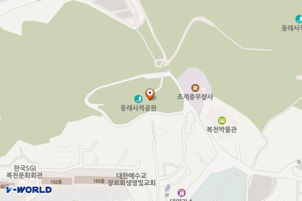 동래읍성역사관 위치 지도 — 부산광역시 동래구 동래역사관길 18