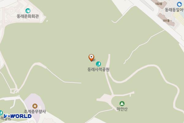 사적공원(하) 공중화장실 위치 지도 — 부산광역시 동래구 명륜동 137-18