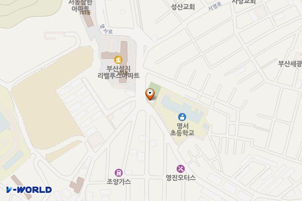 명장2 치안센터 위치 지도 — 부산광역시 동래구 명서로 111, 명장2치안센터 (명장동)