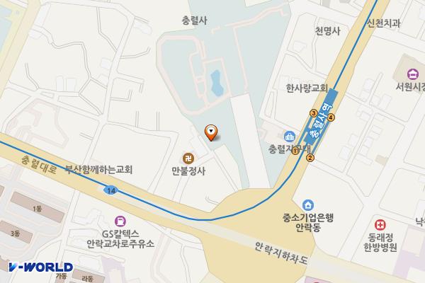 충렬사 위치 지도 — 부산광역시 동래구 충렬대로 345
