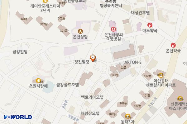 동래온천우체국 위치 지도 — 부산광역시 동래구 금강로 106-1